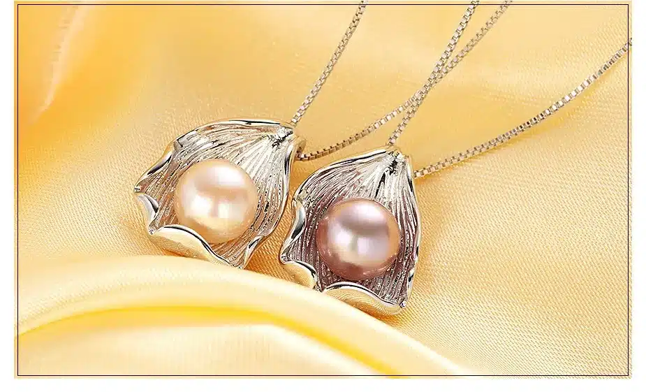 jewelry pendants, elegant women necklace with 10-11mm real natural freshwater pearl pendants 17