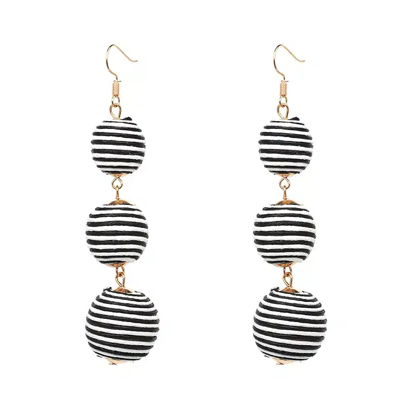 Statement Earrings Ball Pendant Pom Pom Long Drop Earrings for Women Fashion Party Earring Jewelry Wholesale 24