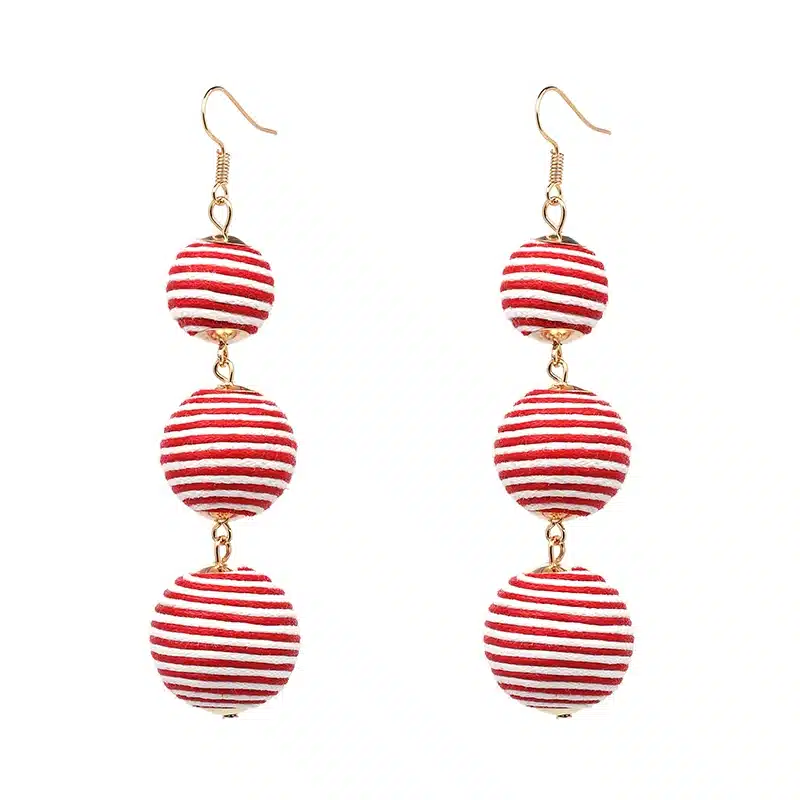 Statement Earrings Ball Pendant Pom Pom Long Drop Earrings for Women Fashion Party Earring Jewelry Wholesale 33