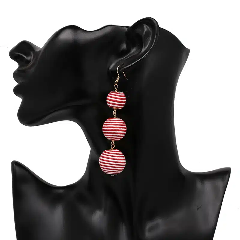 Statement Earrings Ball Pendant Pom Pom Long Drop Earrings for Women Fashion Party Earring Jewelry Wholesale 35