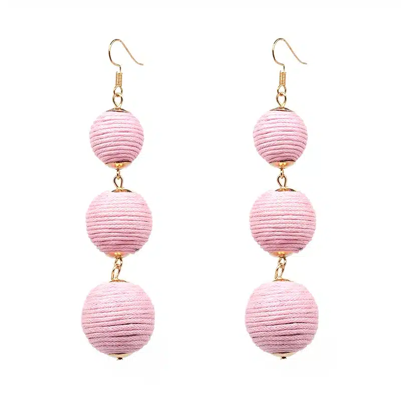 Statement Earrings Ball Pendant Pom Pom Long Drop Earrings for Women Fashion Party Earring Jewelry Wholesale 36