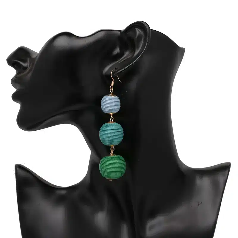 Statement Earrings Ball Pendant Pom Pom Long Drop Earrings for Women Fashion Party Earring Jewelry Wholesale 54