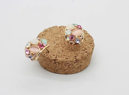 ED003 Hot Sale 2015 Fashion Stud Earrings Ks Style New Hollow Out Earrings for Women brincos 4