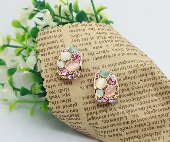ED003 Hot Sale 2015 Fashion Stud Earrings Ks Style New Hollow Out Earrings for Women brincos 5
