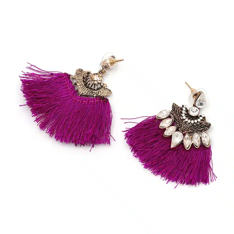 Exaggerate Women Ethnic Vintage Drop Earrings Long Fringe Earrings Boho Statement Jewelry Tassel Earrings pendientes flecos 18