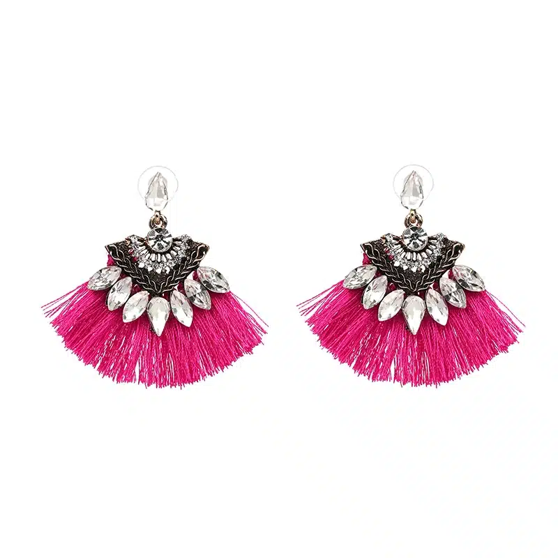 Exaggerate Women Ethnic Vintage Drop Earrings Long Fringe Earrings Boho Statement Jewelry Tassel Earrings pendientes flecos 22