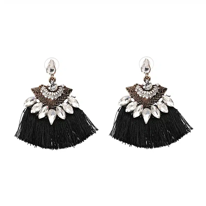 Exaggerate Women Ethnic Vintage Drop Earrings Long Fringe Earrings Boho Statement Jewelry Tassel Earrings pendientes flecos 25
