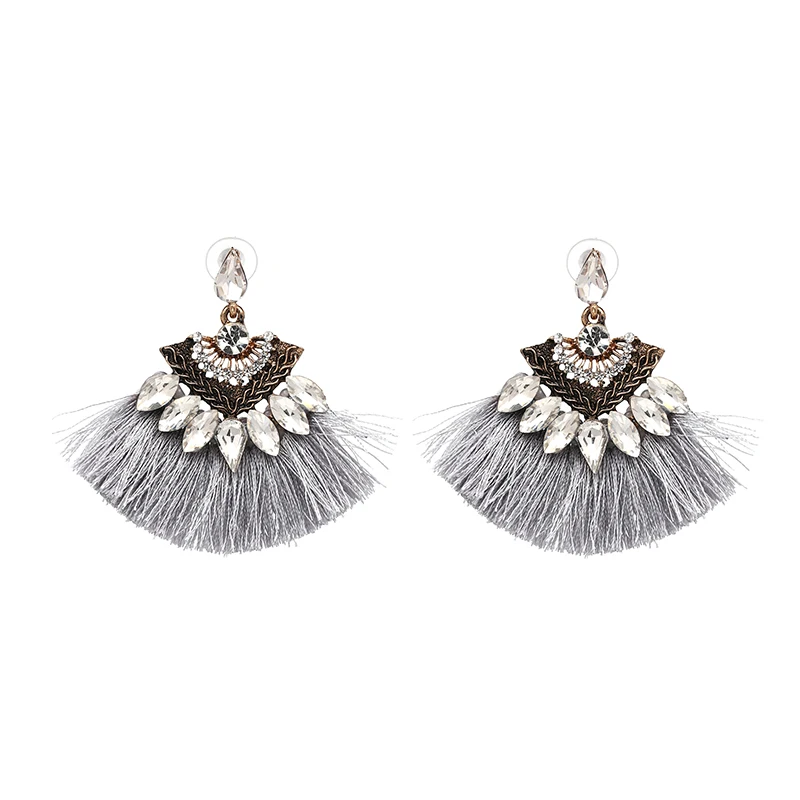 Exaggerate Women Ethnic Vintage Drop Earrings Long Fringe Earrings Boho Statement Jewelry Tassel Earrings pendientes flecos 28