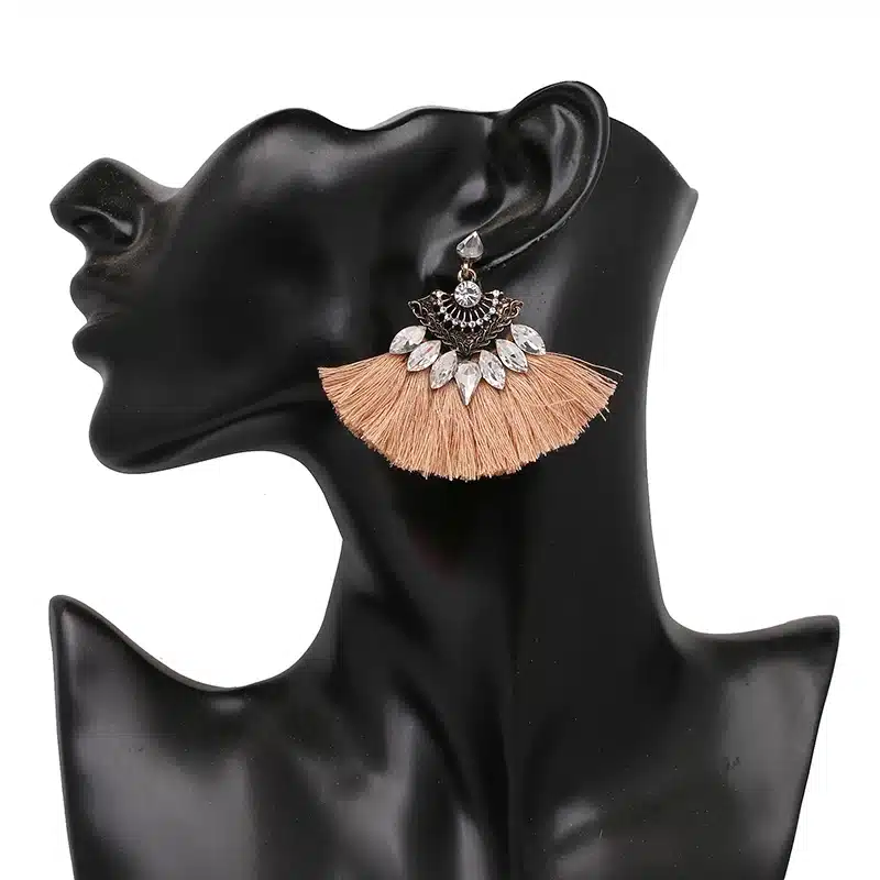 Exaggerate Women Ethnic Vintage Drop Earrings Long Fringe Earrings Boho Statement Jewelry Tassel Earrings pendientes flecos 32