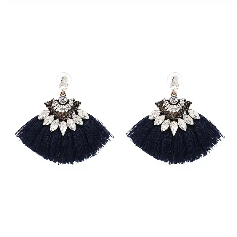 Exaggerate Women Ethnic Vintage Drop Earrings Long Fringe Earrings Boho Statement Jewelry Tassel Earrings pendientes flecos 36