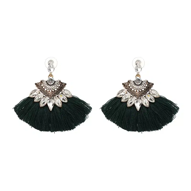 Exaggerate Women Ethnic Vintage Drop Earrings Long Fringe Earrings Boho Statement Jewelry Tassel Earrings pendientes flecos 37
