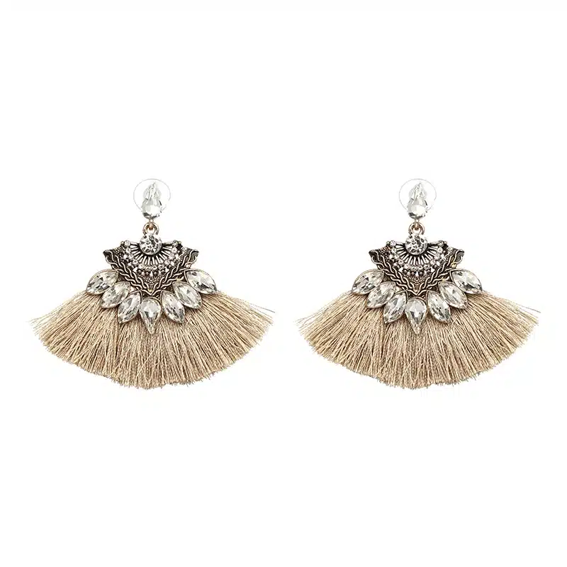 Exaggerate Women Ethnic Vintage Drop Earrings Long Fringe Earrings Boho Statement Jewelry Tassel Earrings pendientes flecos 38