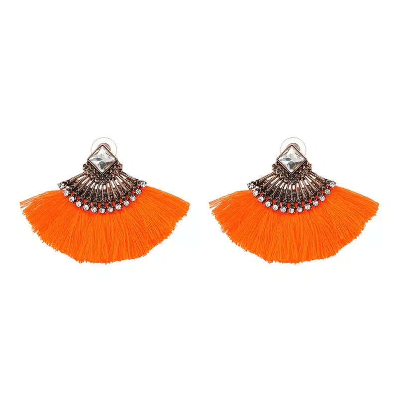 Exaggerate Women Ethnic Vintage Drop Earrings Long Fringe Earrings Boho Statement Jewelry Tassel Earrings pendientes flecos 43