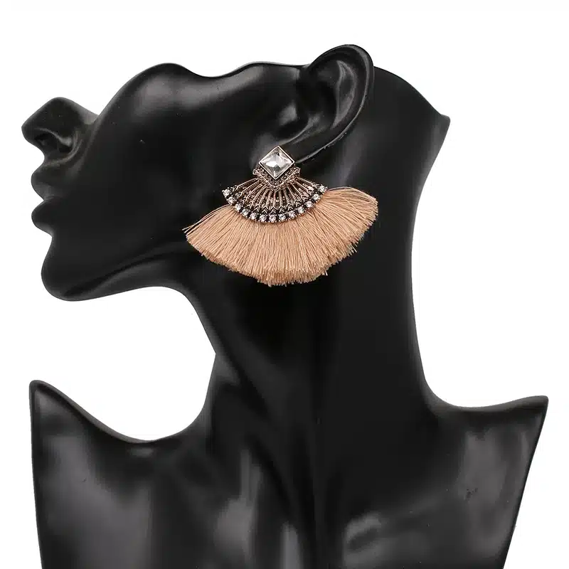 Exaggerate Women Ethnic Vintage Drop Earrings Long Fringe Earrings Boho Statement Jewelry Tassel Earrings pendientes flecos 47