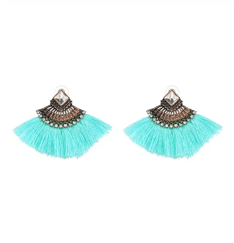 Exaggerate Women Ethnic Vintage Drop Earrings Long Fringe Earrings Boho Statement Jewelry Tassel Earrings pendientes flecos 50