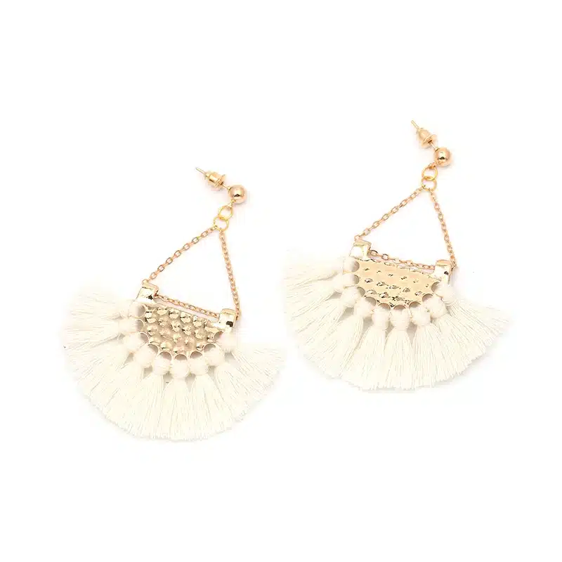 JURAN 13 Colors 2017 New Fashion Fringing Earrings Statement Jewelry Tassel Long Earring For Women Wedding Dangle Drop Earrings 23