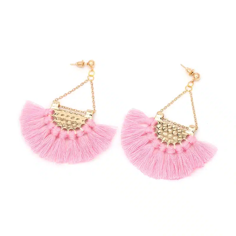 JURAN 13 Colors 2017 New Fashion Fringing Earrings Statement Jewelry Tassel Long Earring For Women Wedding Dangle Drop Earrings 26