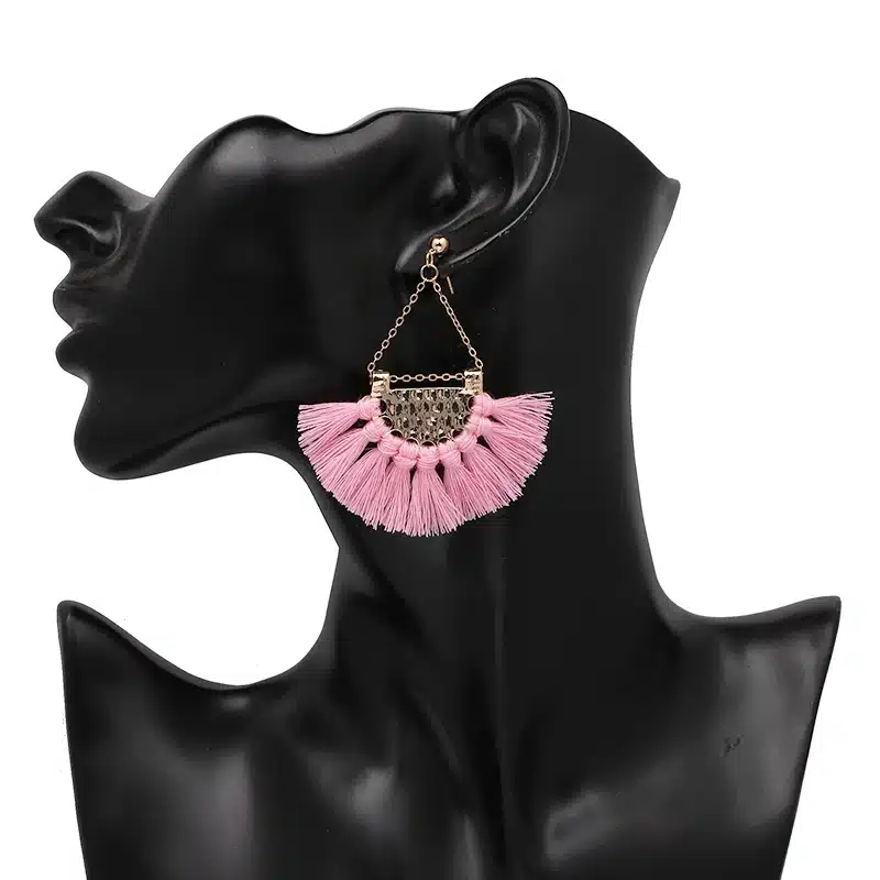 JURAN 13 Colors 2017 New Fashion Fringing Earrings Statement Jewelry Tassel Long Earring For Women Wedding Dangle Drop Earrings 27
