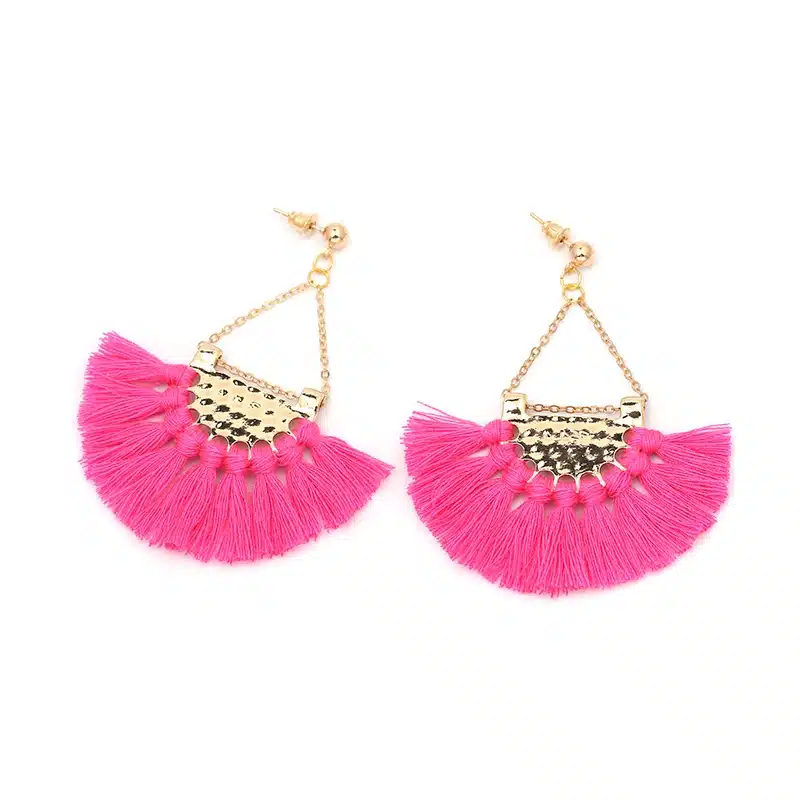 JURAN 13 Colors 2017 New Fashion Fringing Earrings Statement Jewelry Tassel Long Earring For Women Wedding Dangle Drop Earrings 33