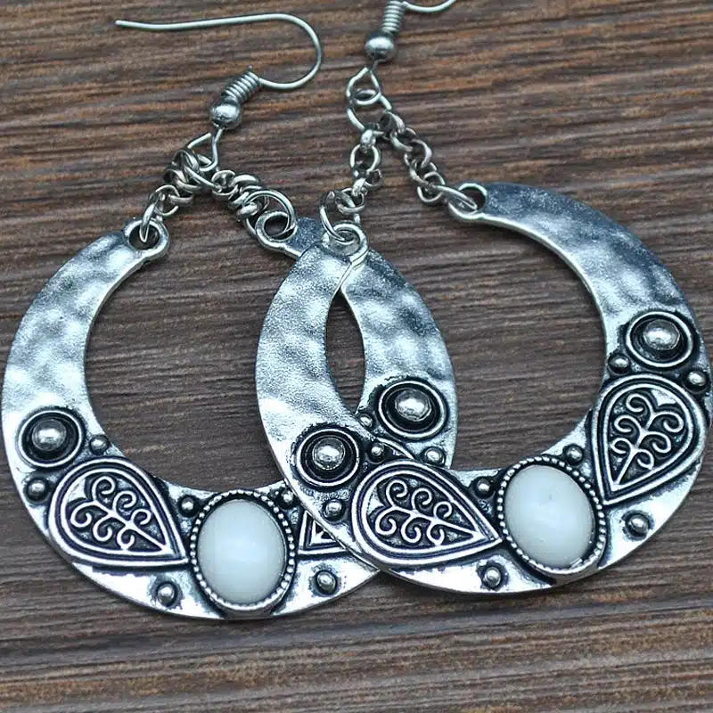 LOVBEAFAS 2018 Fashion Boho Big Drop Earrings For Women Jewelry Brinco Carved Vintage Tibetan Silver Bohemian Long Earrings 11