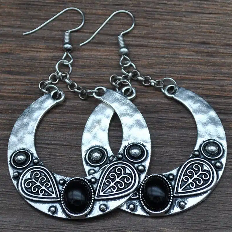 LOVBEAFAS 2018 Fashion Boho Big Drop Earrings For Women Jewelry Brinco Carved Vintage Tibetan Silver Bohemian Long Earrings 13