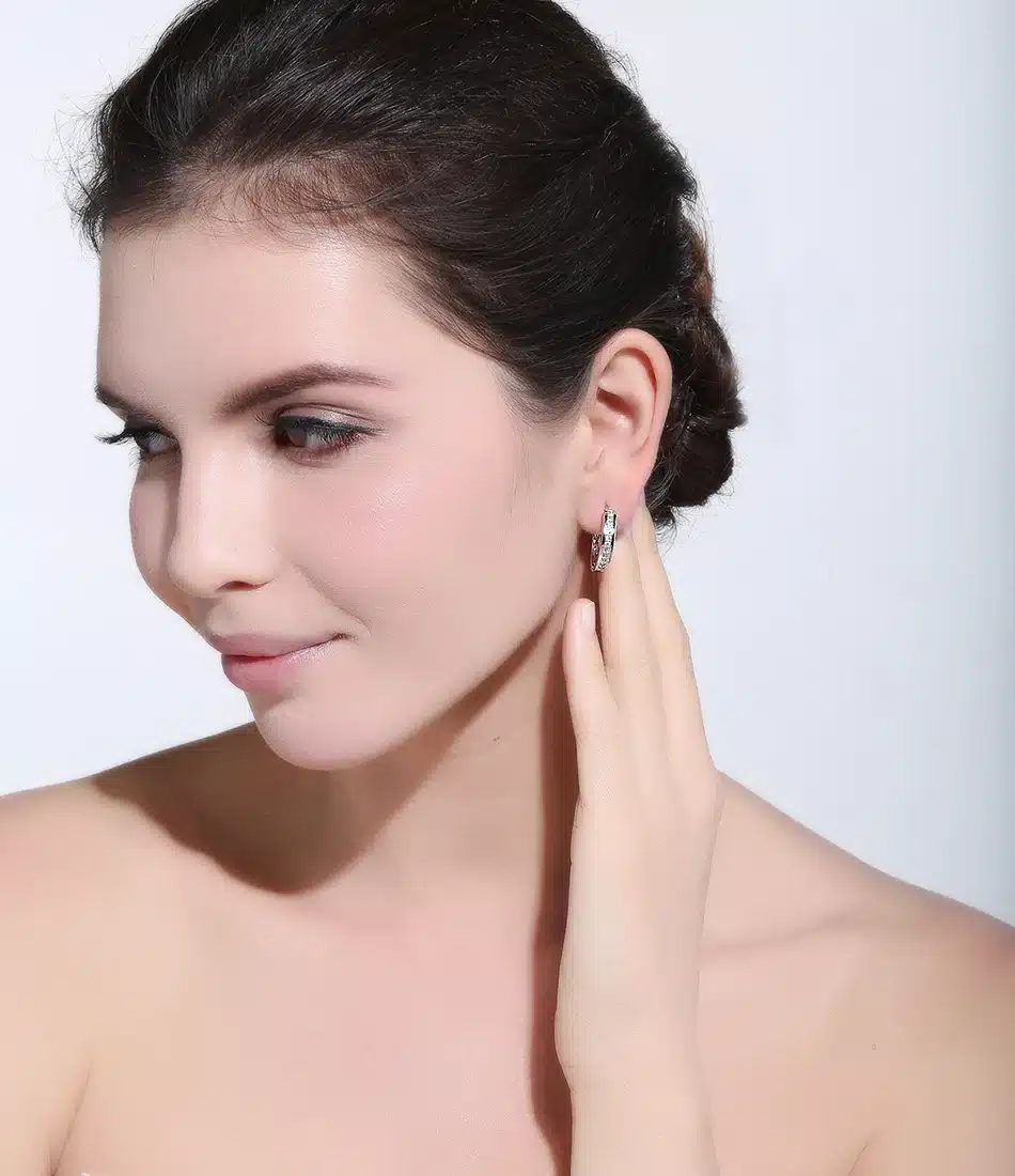 Effie Queen Cute Romantic Style Earrings Jewelry Gold -color Paved with AAA Cubic Zircon Stud Earrings for Women DDE34 22