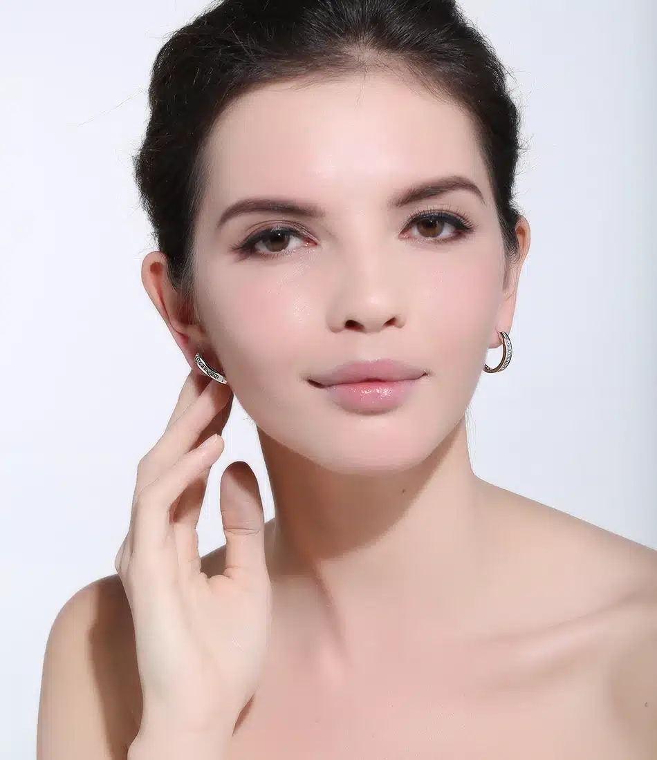 Effie Queen Cute Romantic Style Earrings Jewelry Gold -color Paved with AAA Cubic Zircon Stud Earrings for Women DDE34 23