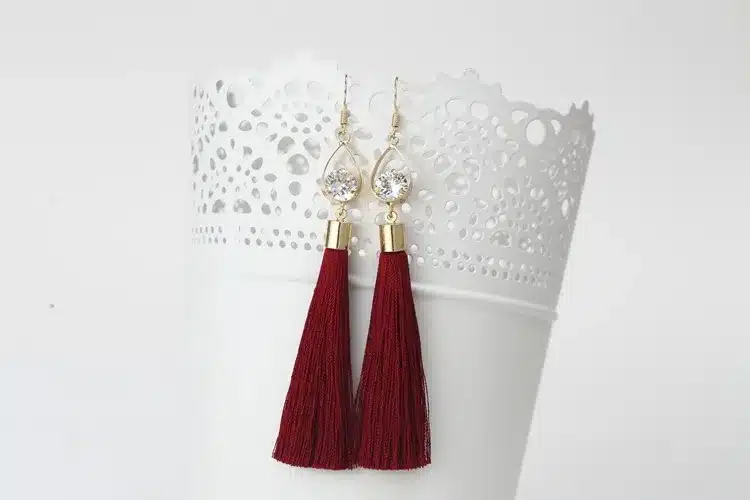2016 Fashion Vintage Water Drop Rhinestone Lady's Long Tassel Earrings For Women Brincos Pendientes For Party ED153 8