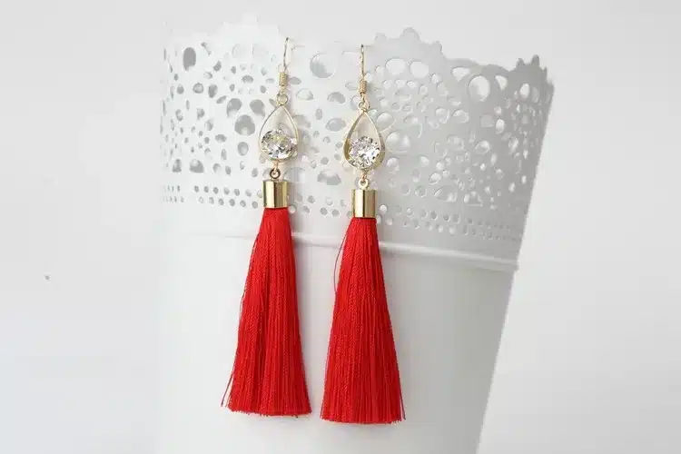 2016 Fashion Vintage Water Drop Rhinestone Lady's Long Tassel Earrings For Women Brincos Pendientes For Party ED153 9