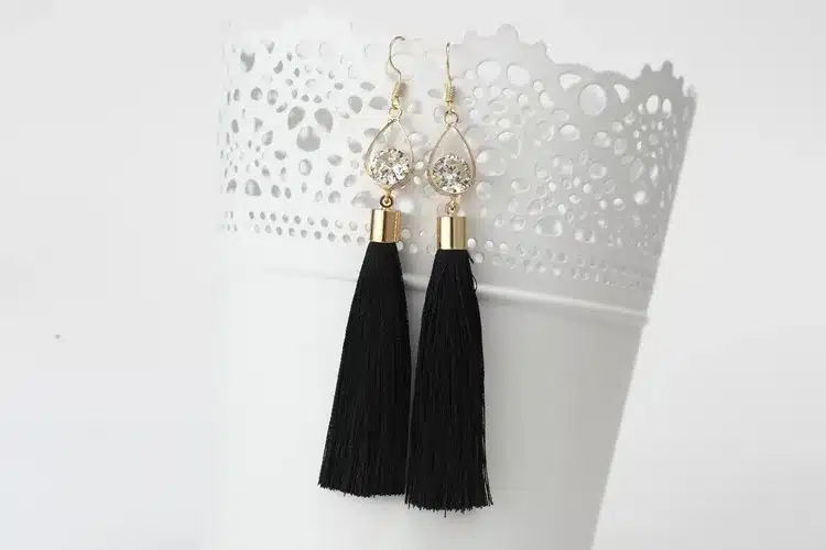 2016 Fashion Vintage Water Drop Rhinestone Lady's Long Tassel Earrings For Women Brincos Pendientes For Party ED153 10