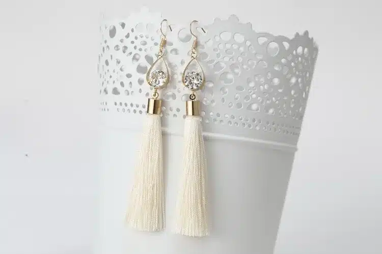 2016 Fashion Vintage Water Drop Rhinestone Lady's Long Tassel Earrings For Women Brincos Pendientes For Party ED153 11