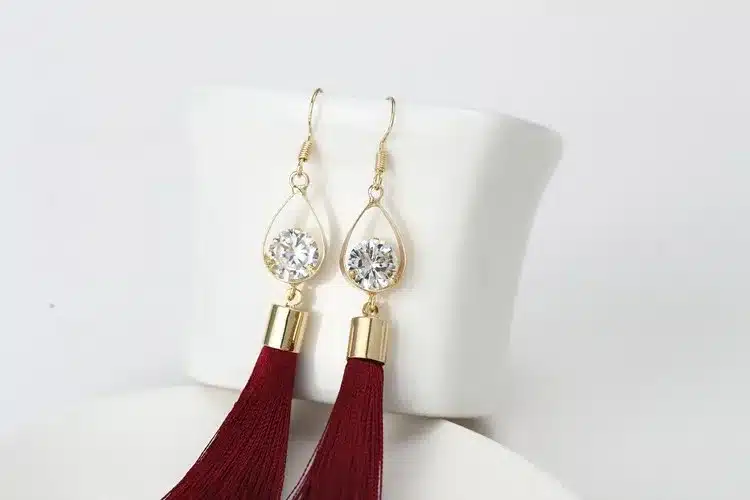 2016 Fashion Vintage Water Drop Rhinestone Lady's Long Tassel Earrings For Women Brincos Pendientes For Party ED153 13