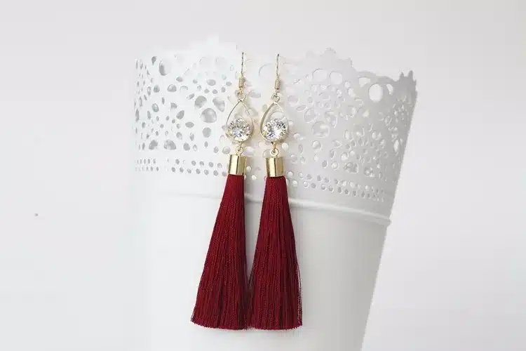 2016 Fashion Vintage Water Drop Rhinestone Lady's Long Tassel Earrings For Women Brincos Pendientes For Party ED153 16