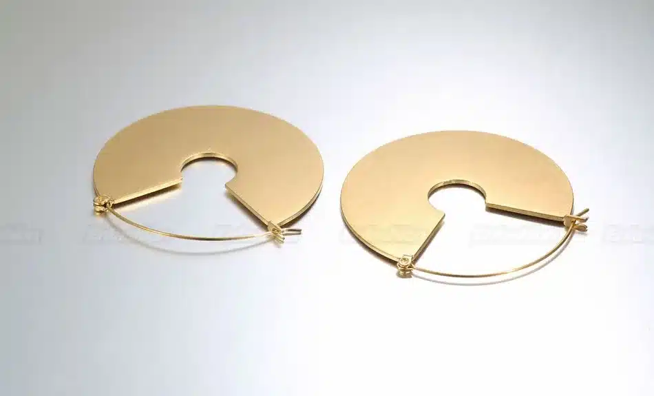 Enfashion Vintage Big Circle Dangle Earrings Matte Gold color Earings Drop Earrings For Women Long Earring Jewelry brinco 19