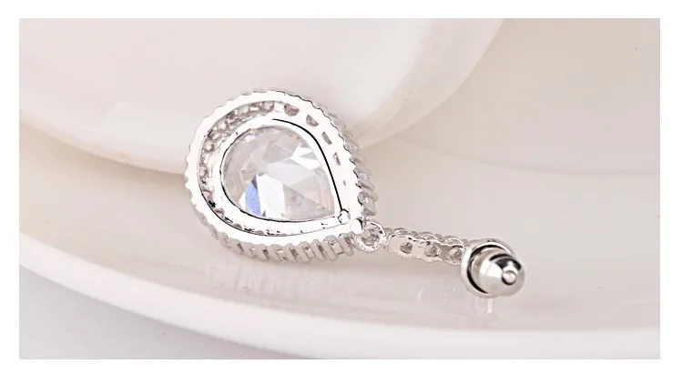 LUOTEEMI AAA Cubic Zirconia Classic Big Drop Crystal Earrings with Tiny CZ Luxury Bridal Wedding Earrings for Women Wholesale 41