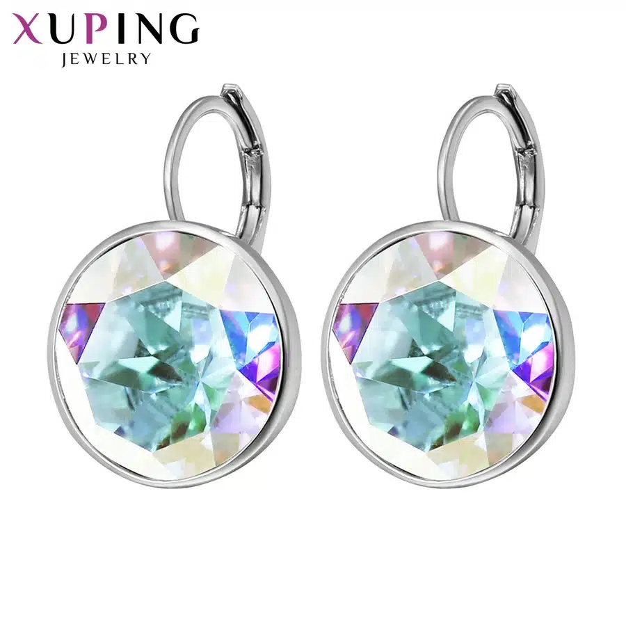 11.11 Deals Xuping Fashion Top Sale Crystals from Swarovski Colorful Earrings With Color Plated Charm for Women Gift XE2189 13