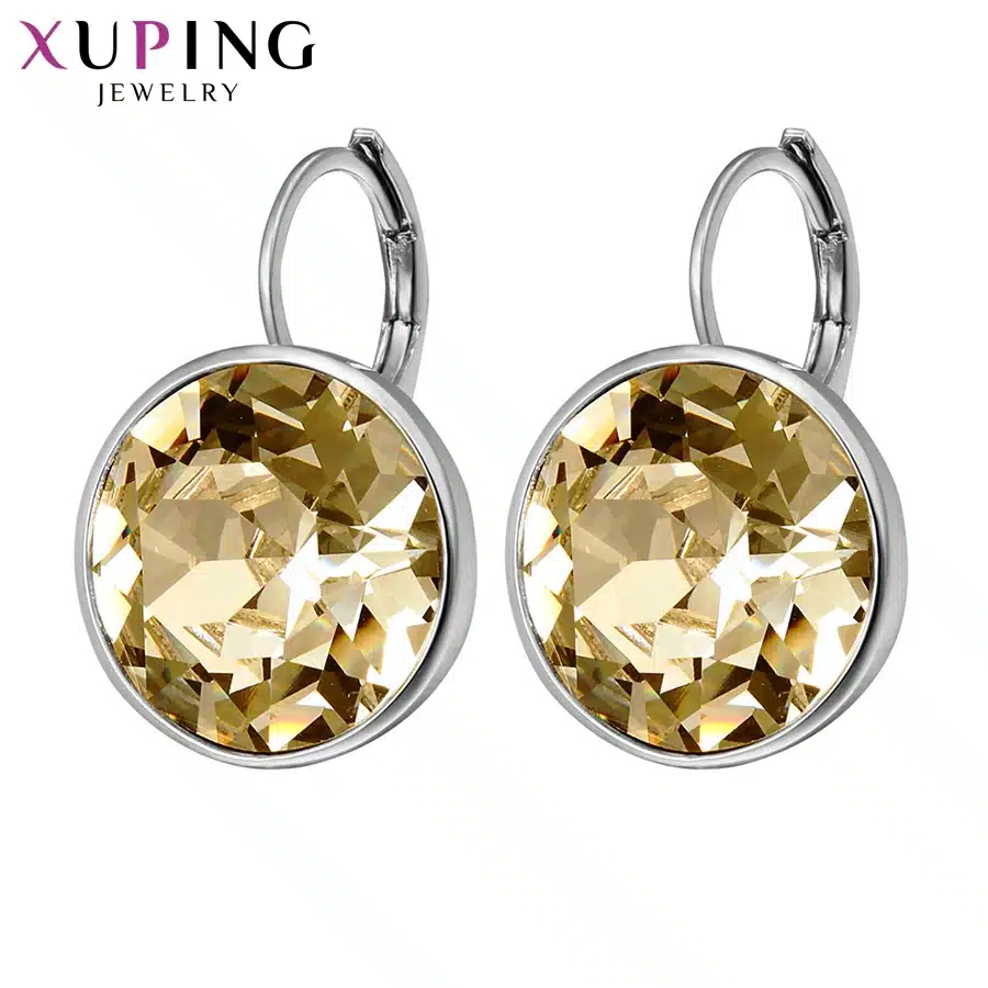 11.11 Deals Xuping Fashion Top Sale Crystals from Swarovski Colorful Earrings With Color Plated Charm for Women Gift XE2189 14