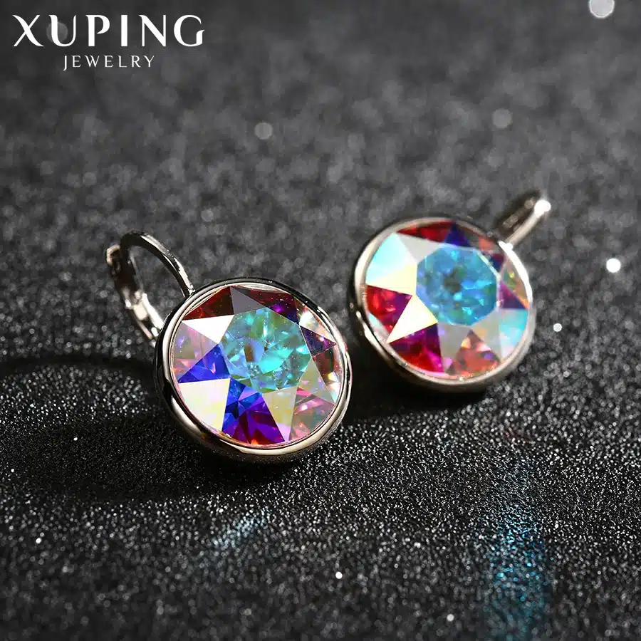 11.11 Deals Xuping Fashion Top Sale Crystals from Swarovski Colorful Earrings With Color Plated Charm for Women Gift XE2189 20