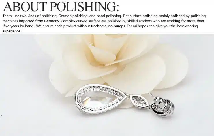 LUOTEEMI Luxury Dangles Long Earrings for Women Wedding Earrings Water Drop Zircon Party Gift White Color Wholesale 26