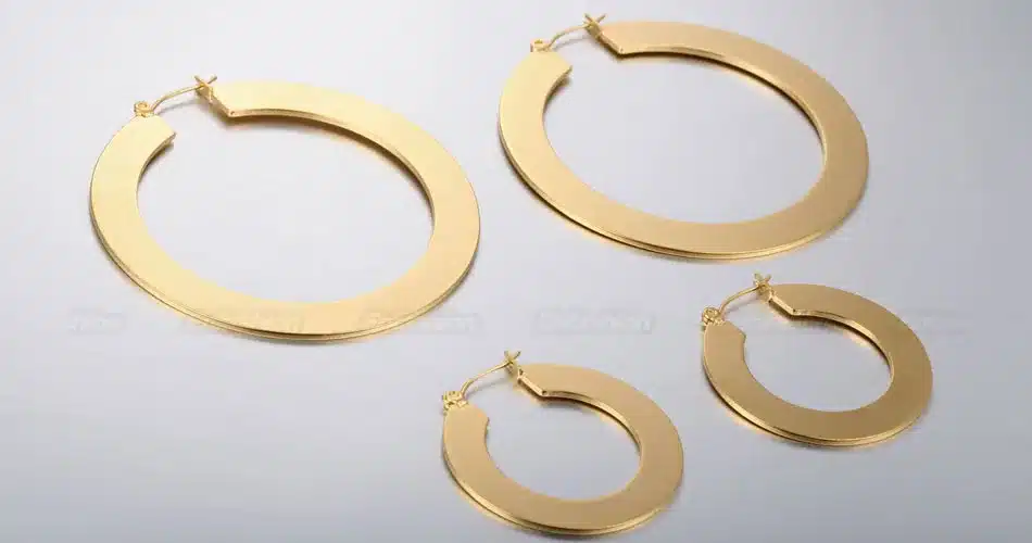 Enfashion Vintage Large Hoop Earrings Matte Gold color Earings Stainless Steel Circle Earrings For Women Jewelry oorbellen 20