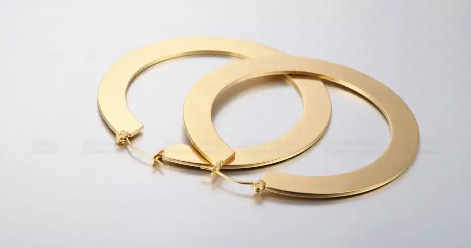 Enfashion Vintage Large Hoop Earrings Matte Gold color Earings Stainless Steel Circle Earrings For Women Jewelry oorbellen 22