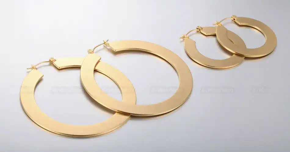 Enfashion Vintage Large Hoop Earrings Matte Gold color Earings Stainless Steel Circle Earrings For Women Jewelry oorbellen 24