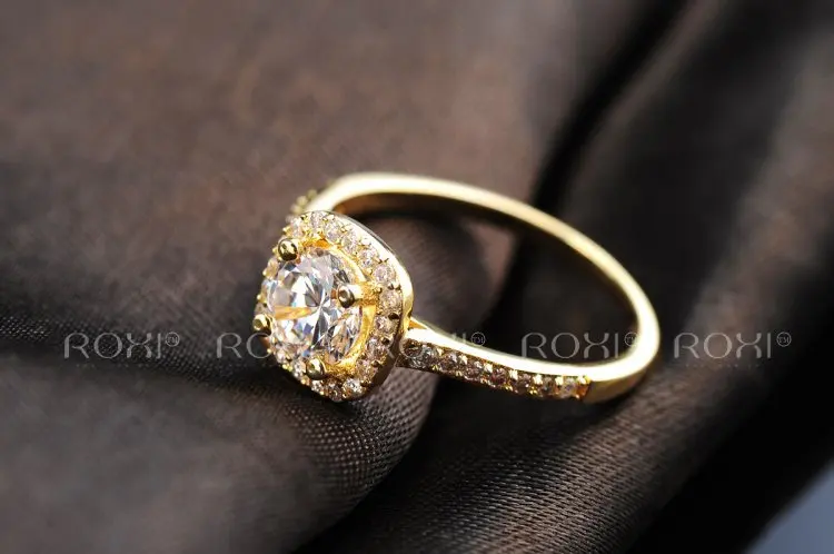 2017 ROXI Brand Anillos Fashion Jewelry Rings for Women White Rose Gold Color Zirconia Environmental Rhinestone Wedding Rings 21