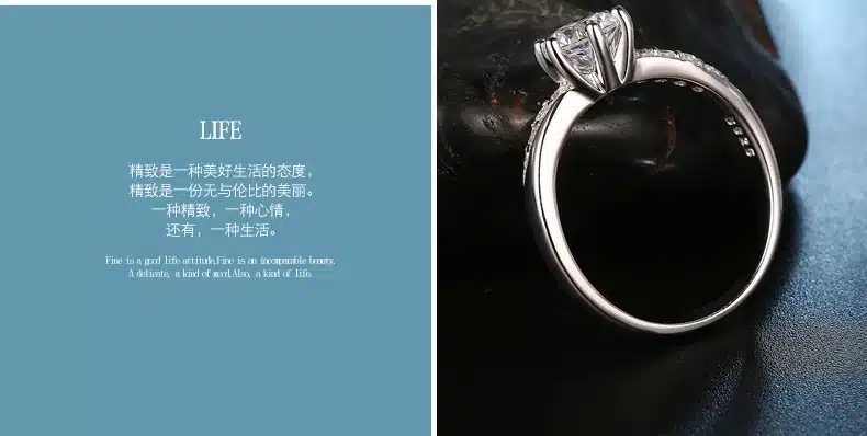 Free shipping hot sell fashion 30% percent silver plated & shiny zircon female finger rings jewellery wholesale 8