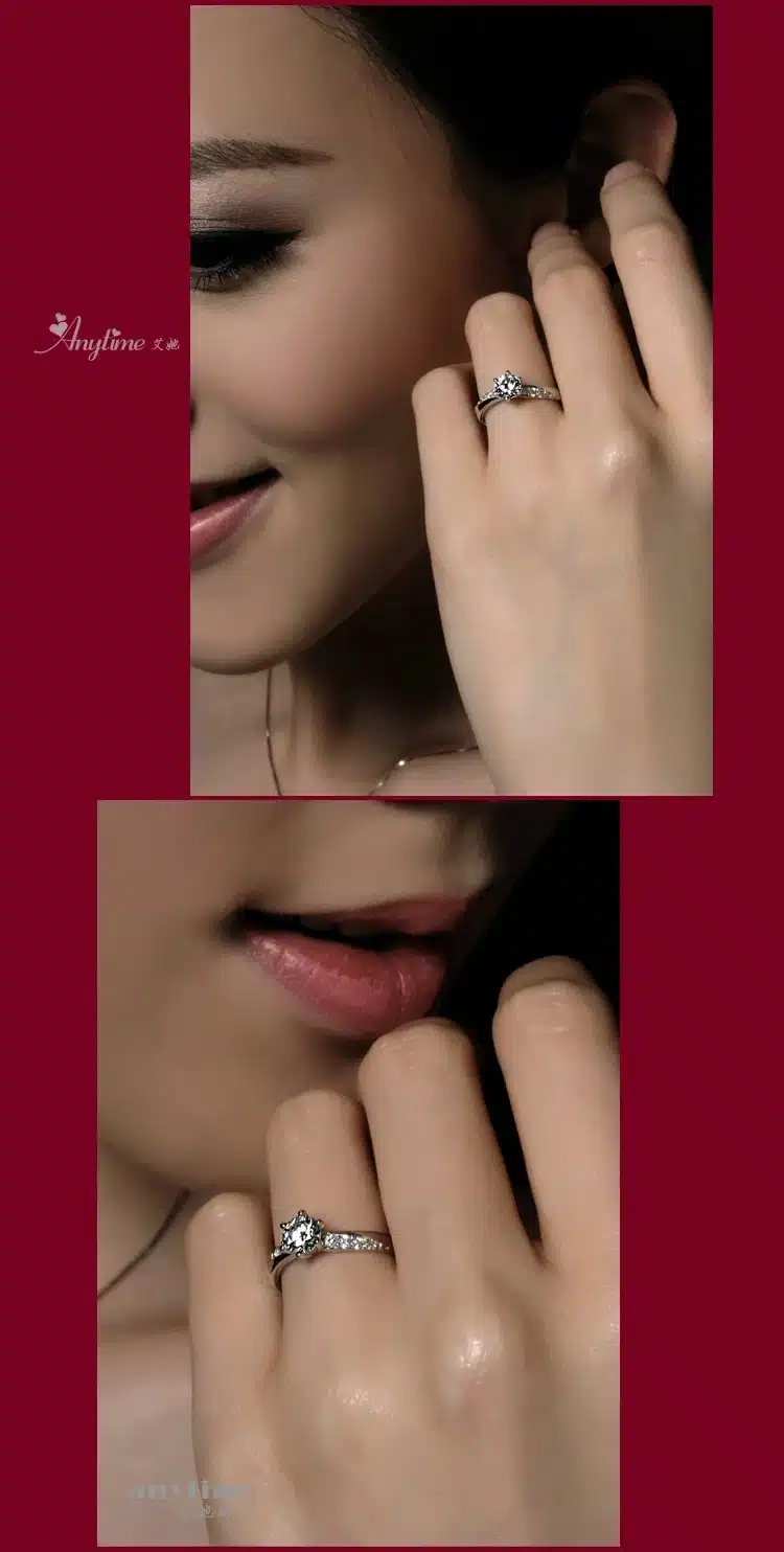 Free shipping hot sell fashion 30% percent silver plated & shiny zircon female finger rings jewellery wholesale 11