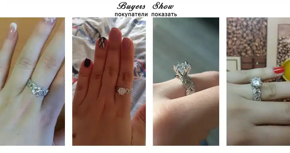 1.5 carat AAA zircon jewelry wedding engagement rings for women vintage 925 sterling silver anel crystal bague leaves DD097 24