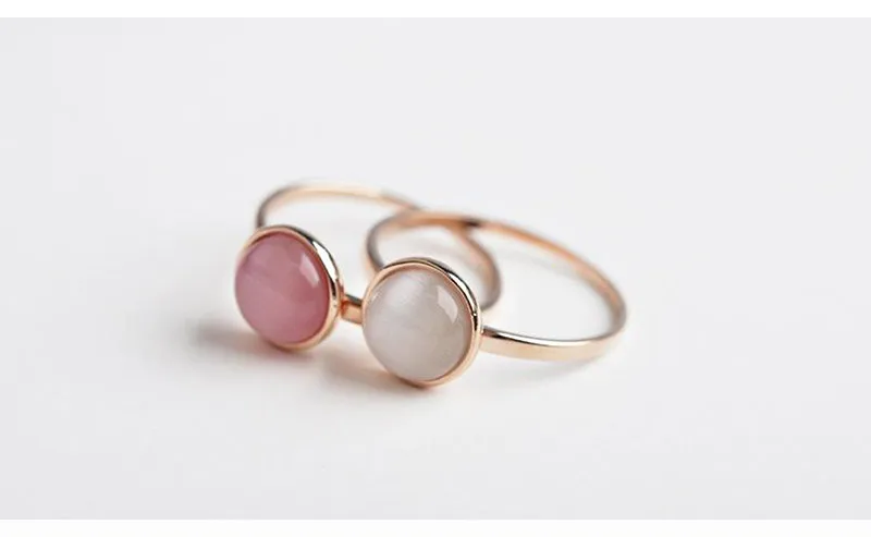USTAR White stone Wedding Rings for women Jewelry Rose Gold color engagement Rings female Anel bijoux party gift top quality 31