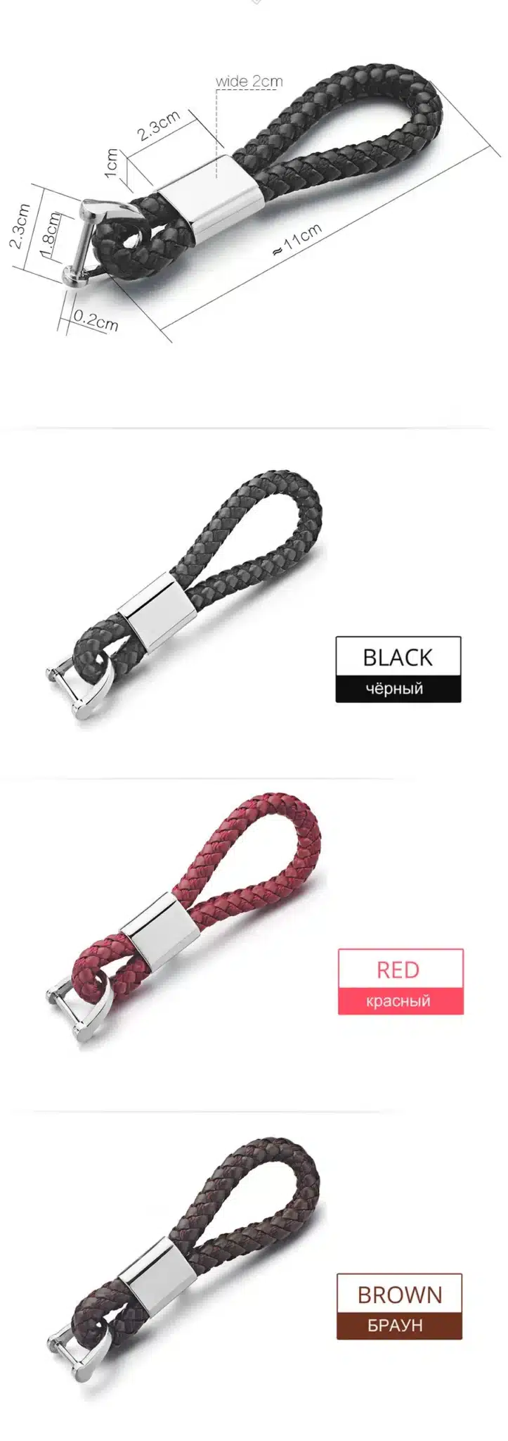Dalaful Custom Lettering Keychains Woven Leather Detachable Keyrings Customize Personalized Gift For Car Key Chain Holder K350 17