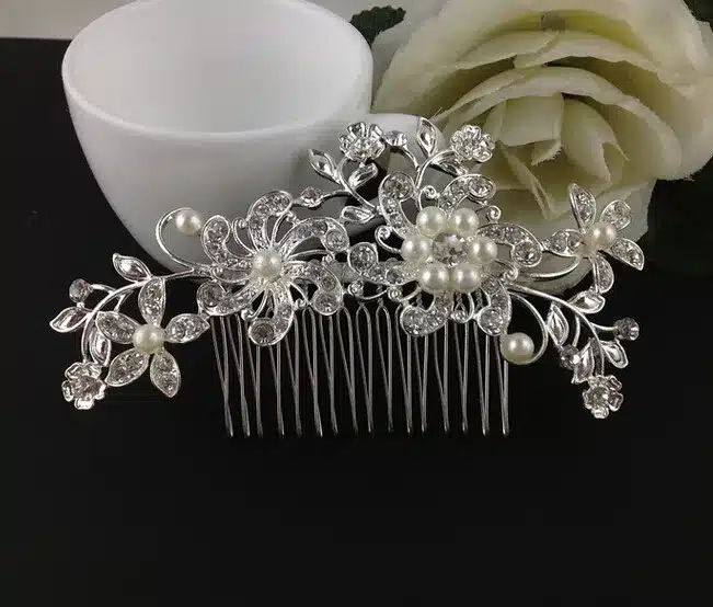 Wedding Bridal Pearl Hair Pins Flower Crystal Hair Clips Bridesmaid Jewelry Wedding Bridal Accessories Hair Jewelry 21