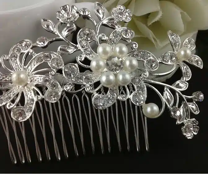 Wedding Bridal Pearl Hair Pins Flower Crystal Hair Clips Bridesmaid Jewelry Wedding Bridal Accessories Hair Jewelry 23